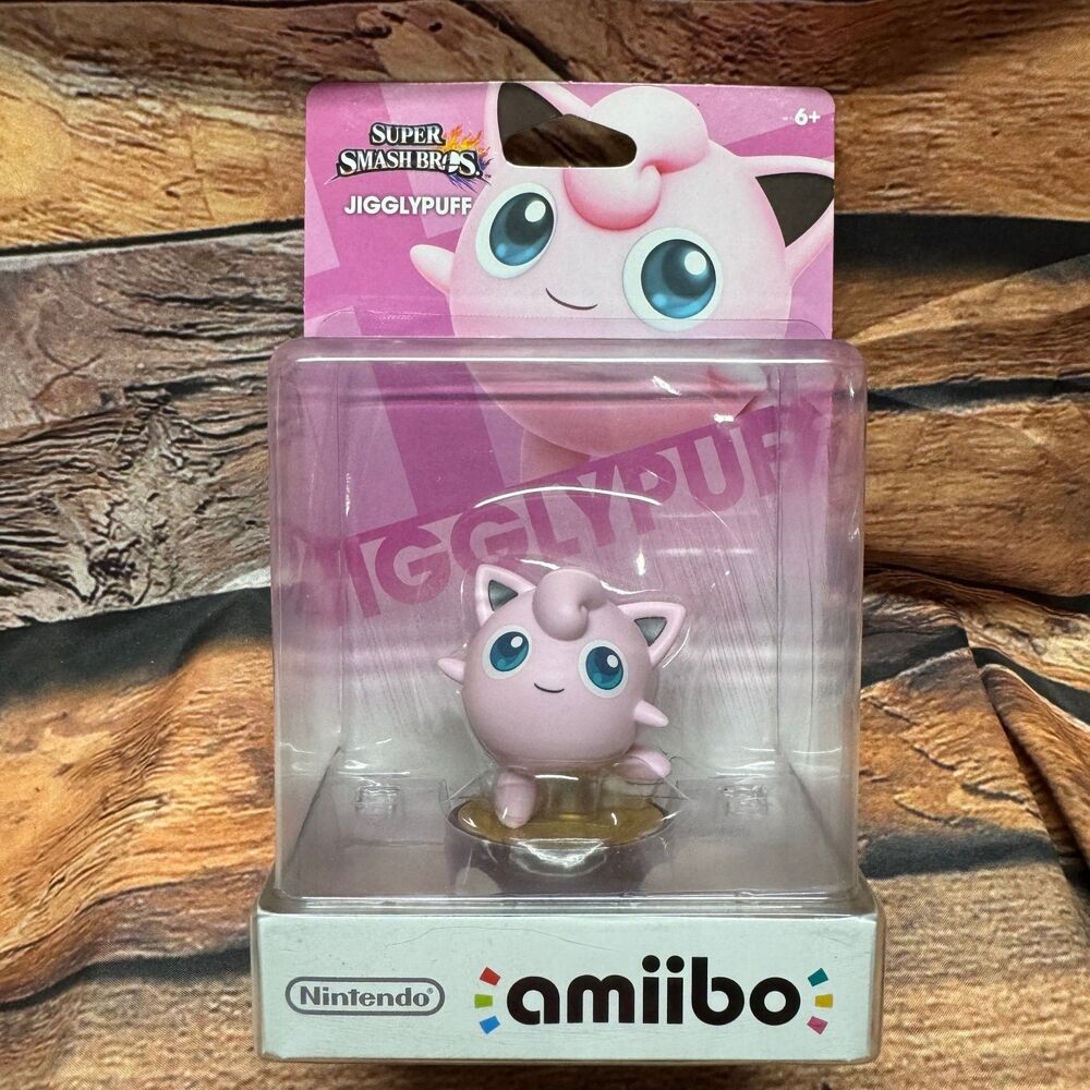 Nintendo Jigglypuff Amiibo Super Smash Bros Series Figure New Sealed Pokemon